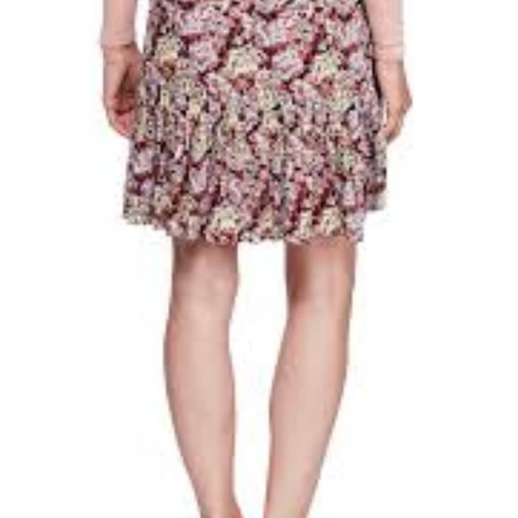 Free People Nadia Floral Ruffled Mini Skirt Size 4 - Picture 2 of 8